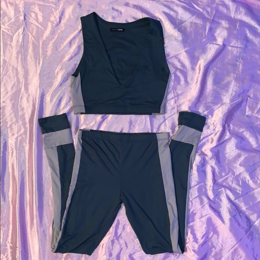 Crop Top & Legging Two-Piece Set
